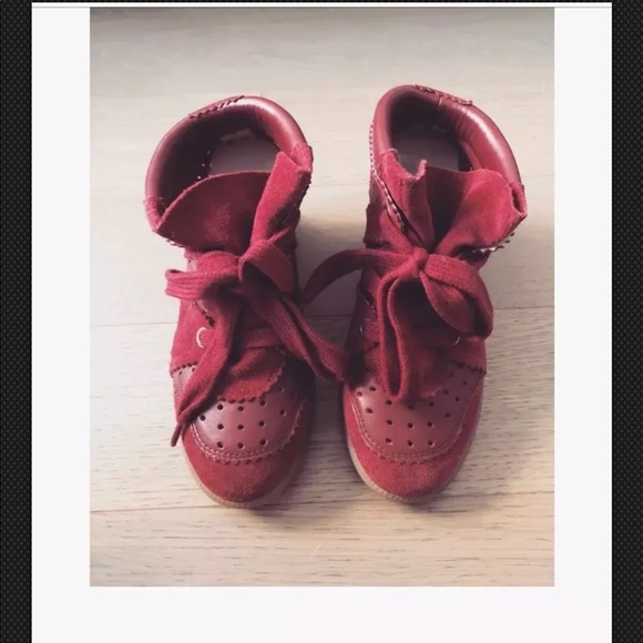 ISABEL MARANT ETOILE BOBBY WEDGE SNEAKER BOOT HEEL - Picture 4 of 4